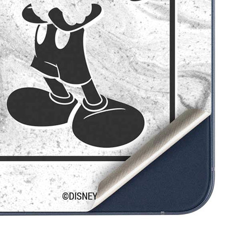 Disney Mickey Mouse Shape on Marble Galaxy A35 5G Skin